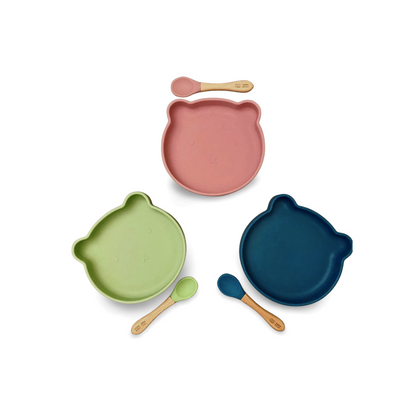 Silicone Bear Feeding Set