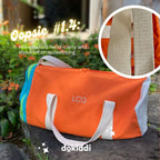 (NAME) Oopsie Daisy: Color Block Grown-Up Duffel Bag